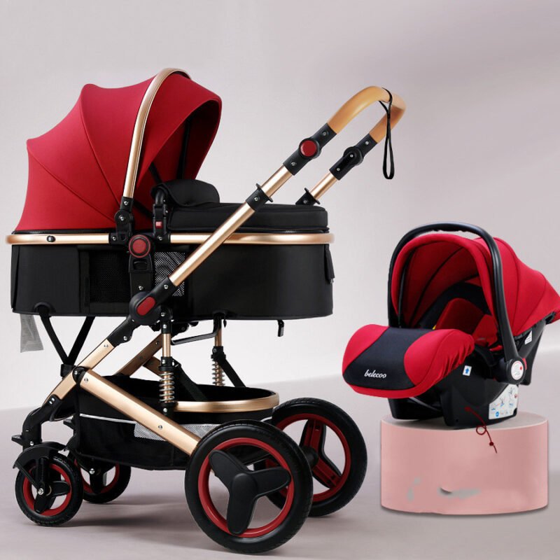 Lightweight Baby Stroller with High View – Adjustable Sit & Lie Down Position