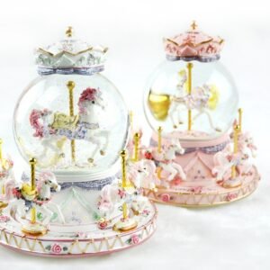 Crystal Music Box Carousel – Creative Valentine's Day Gifts, Unique Romantic Keepsakes