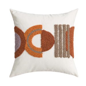 Cotton Canvas Loop Tufted Pillow – Durable and Stylish Home Decor
