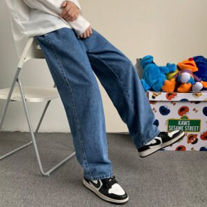 Men's Fashion Loose Straight Jeans - All-Match Casual Denim for Everyday Wear