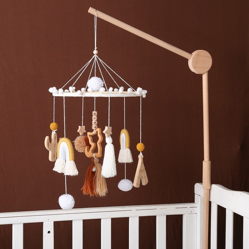 Plush Cloud Handmade Baby Bed Bell - Soft & Soothing Crib Toy for Babies
