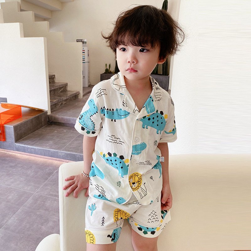 Kids Air Conditioning Pajama Set | Comfortable Cardigan Homewear