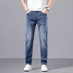 Men's Straight Slim Stretch Casual Pants – Comfortable & Stylish Fit