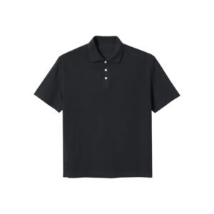Cotton Short-Sleeved Polo Shirt – Simple Solid Color, Comfortable & Classic