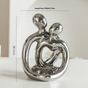 Ceramic Couple Candlestick – Modern Nordic Suit & Retro Aromatherapy Candle Cup Ornaments
