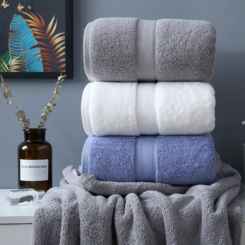 Class A Plus-Sized Thick Long-Staple Cotton Bath Towel – Soft & Absorbent Luxury Towel