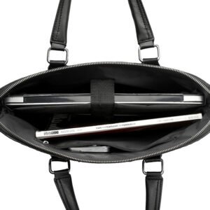 Men's Crocodile Pattern Business Computer Bag | Genuine Cowhide Shoulder Briefcase