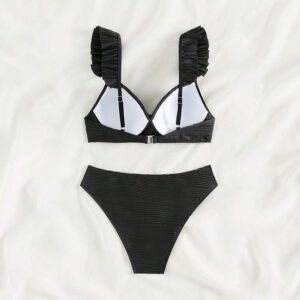 Solid Color Women's Beach Bikini Swimsuit – Chic Summer Swimwear