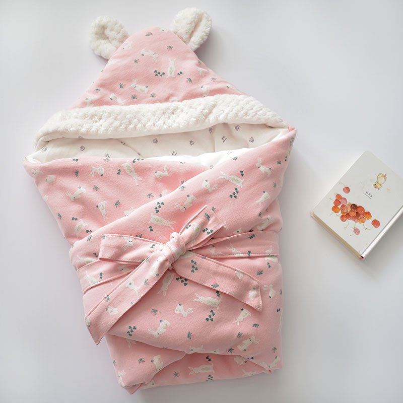 Extra Soft Cartoon Baby Quilt - Thickened Cotton Blanket for Warmth & Comfort