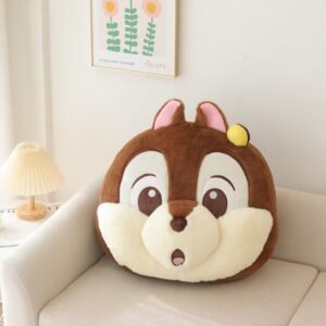 Cartoon Chipmunk Cushion Car Pillow – Soft Air Conditioning Blanket for Comfort