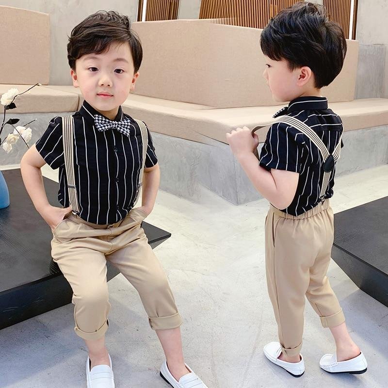 Boy's Performance Overalls & Flower Dress | Stylish Children's Formal Attire