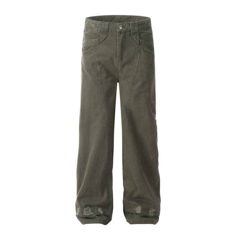 Women's Fashion Worn Workwear Casual Pants – Stylish & Comfortable Everyday Fit