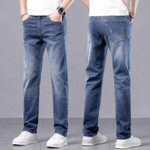 Men's Straight Slim Stretch Casual Pants – Comfortable & Stylish Fit