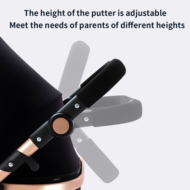 Baby Stroller - High Landscape Lightweight Folding with Shock Absorption