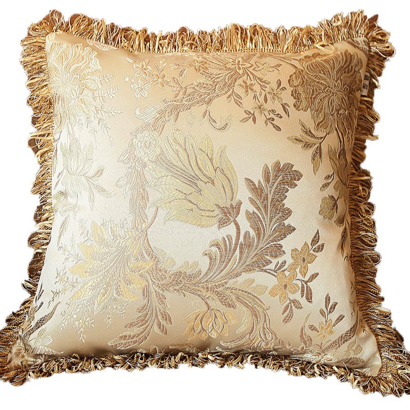 European Style Living Room Sofa Tassel Pillow Cover – Elegant Home Decor
