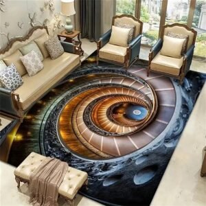 Bedside Blanket Covered with Decorative Floor Mats – Cozy & Stylish Bedroom Decor