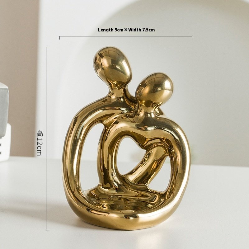Ceramic Couple Candlestick – Modern Nordic Suit & Retro Aromatherapy Candle Cup Ornaments