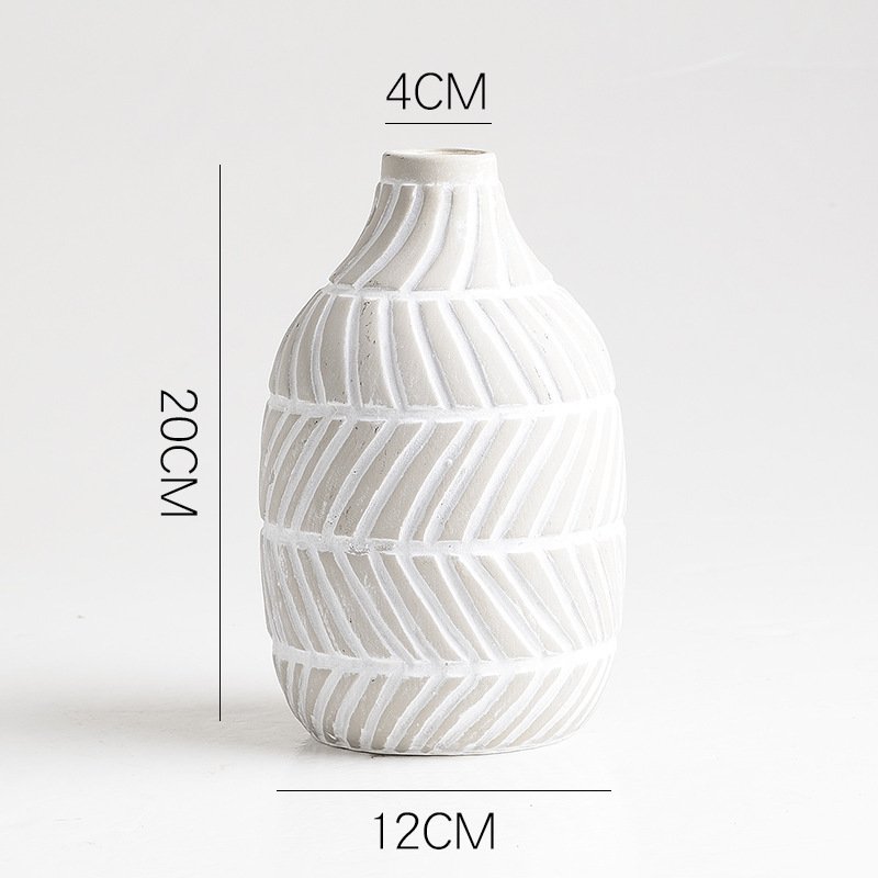 Ceramic Vase Decoration – Simple Handicraft Art for Flower Arrangements and Hydroponics