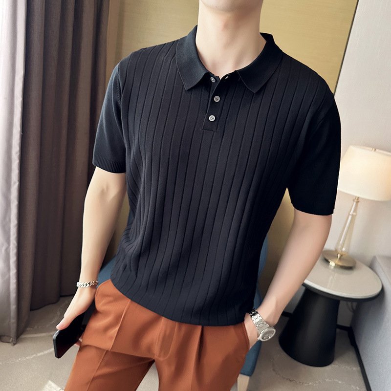 Casual Polo Shirt T-shirt Fit Lapel Half Sleeve Top – Stylish & Comfortable
