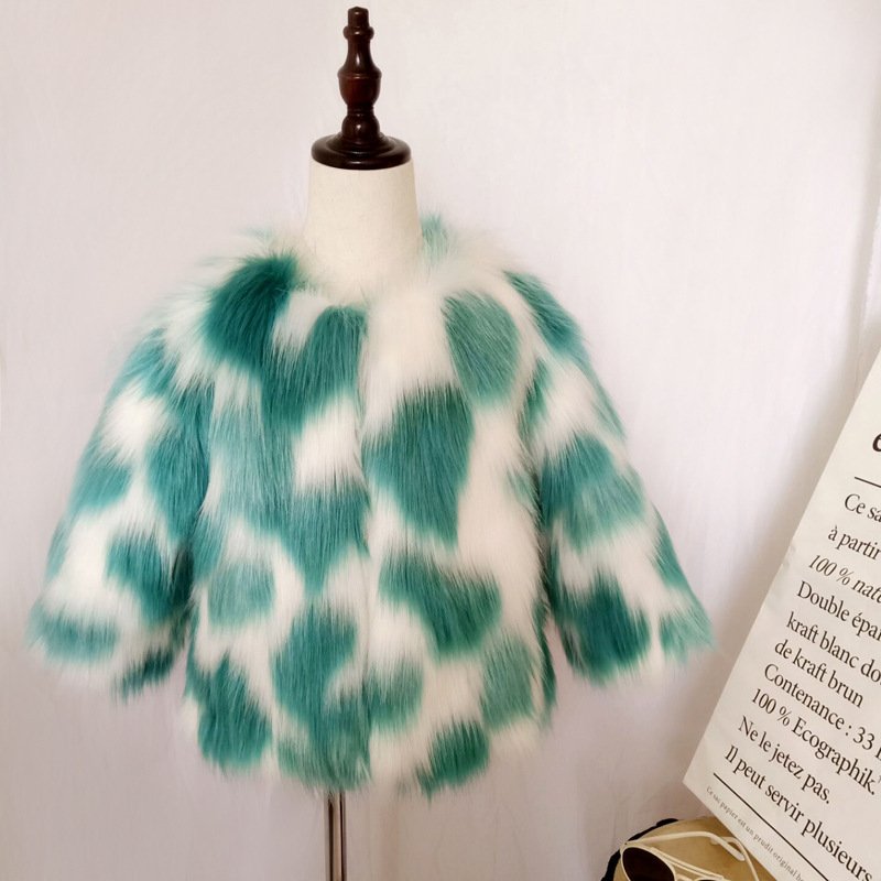Children's Warm Wool Faux Fur Cotton Jacket – Cozy & Stylish Winter Coat for Kids