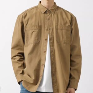Pure Cotton Men's Retro Casual Shirt – Comfortable and Stylish