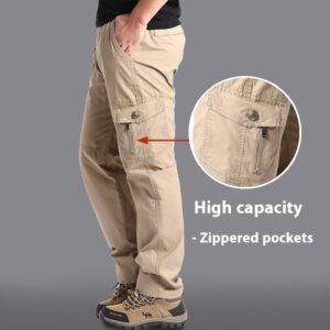 Loose Straight Casual Cargo Overalls for Men - Comfortable Summer Workwear and Casual Style