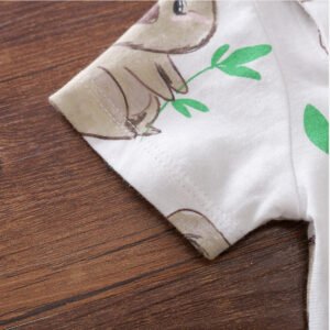 Short Sleeve Cartoon Jumpsuit – Fun & Comfortable Children's Clothing