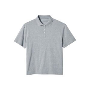 Cotton Short-Sleeved Polo Shirt – Simple Solid Color, Comfortable & Classic