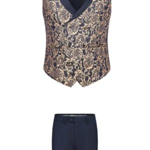 Men's Jacquard Suit - Elegant Wedding Dress Suit for Grooms & Formal Events