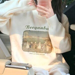 Retro Lazy Pullover Sweater for Women - Cozy & Stylish Vintage Top