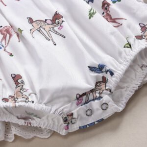 Baby Romper Deer Print Jumpsuit – Cute & Comfortable Onesie for Infants