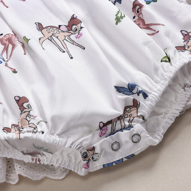 Baby Romper Deer Print Jumpsuit – Cute & Comfortable Onesie for Infants