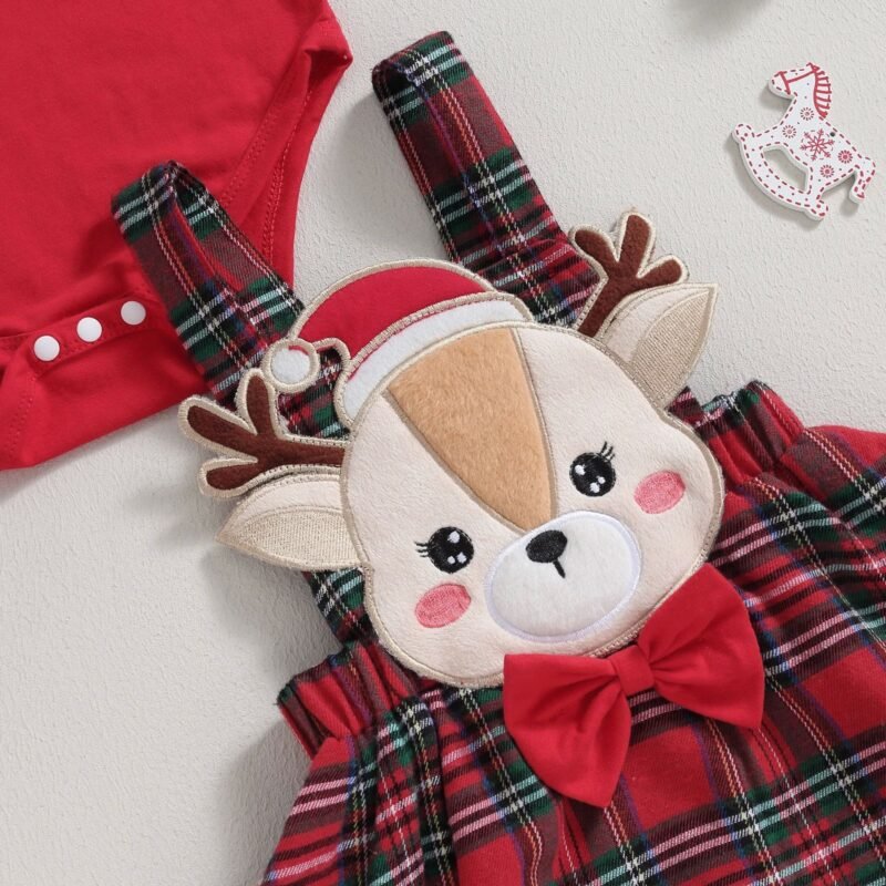 Christmas Newborn Baby Girl Clothing – Festive Outfit for Baby's First Holiday