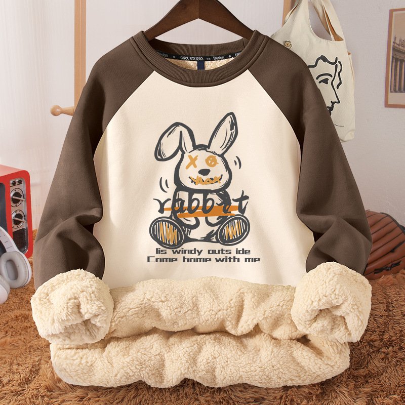 Fleece-Lined Thickened Hooded Fleece Sweatshirt for Women - Warm & Cozy
