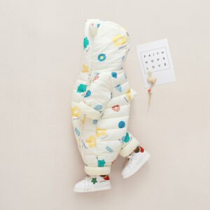 Baby Velvet Romper – Warm One-Piece Suit for Cozy Winter Comfort