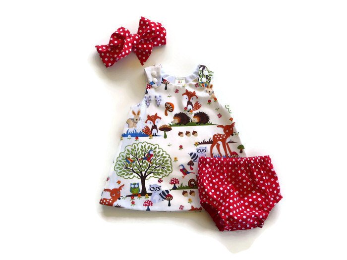 Children's Suit for Girls - Baby Three-Piece Set with Shorts, Headband & Dress