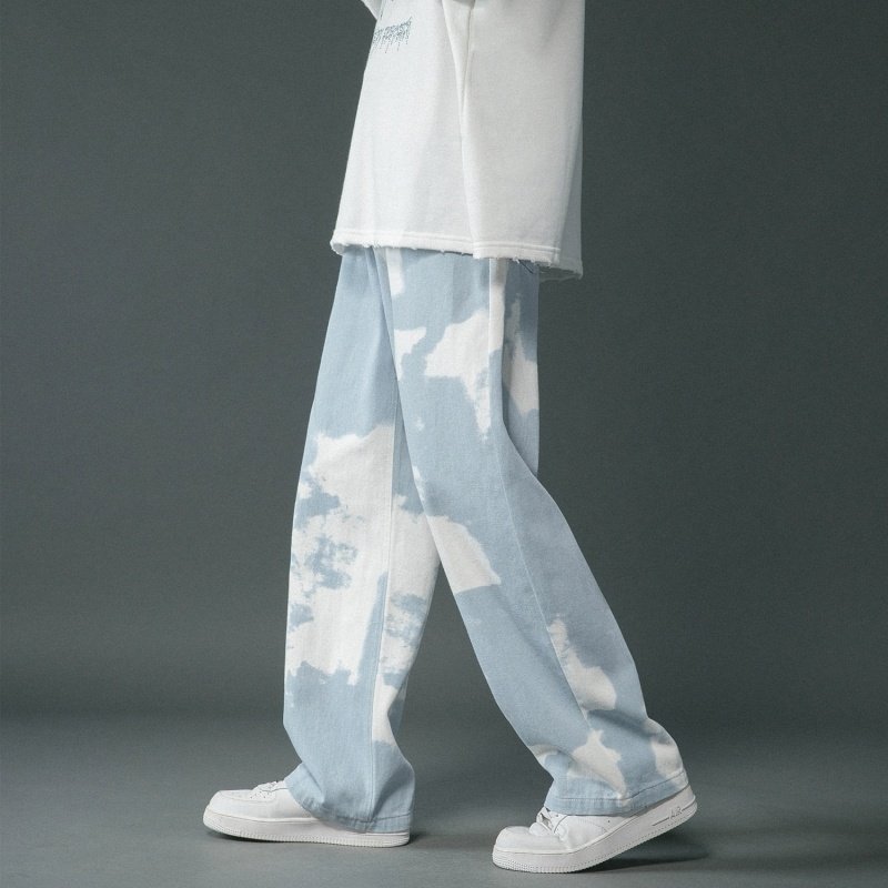 Dyed Denim Straight Leg Pants for Boys – Trendy & Comfortable Casual Wear