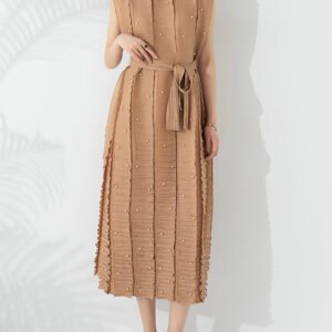 Loose Elastic Oversized Pleated Dress – Comfortable & Chic Fashion