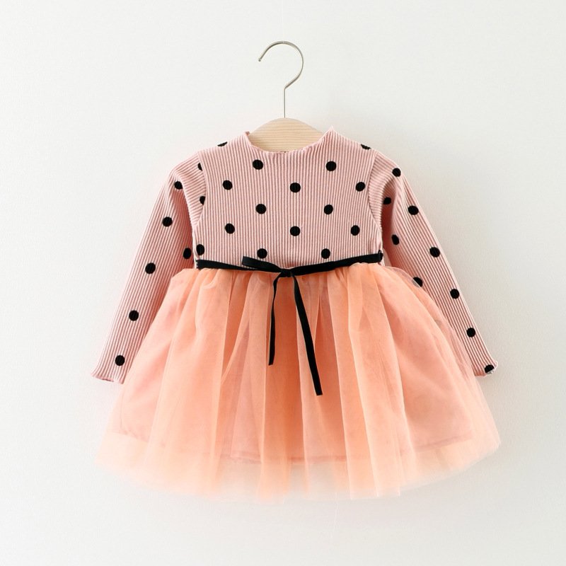 Cotton Long Sleeved Princess Dress for Girls – Soft & Stylish Dress for All Seasons