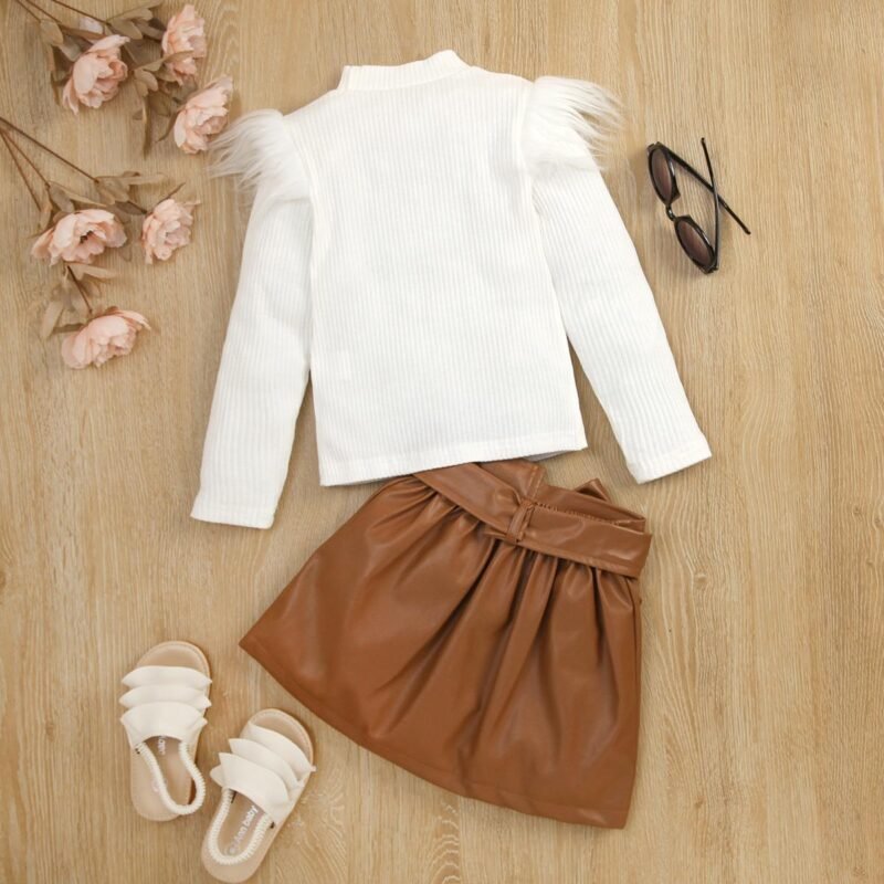 Autumn and Winter Children’s Two-Piece Set – Warm & Stylish Outfit for Kids