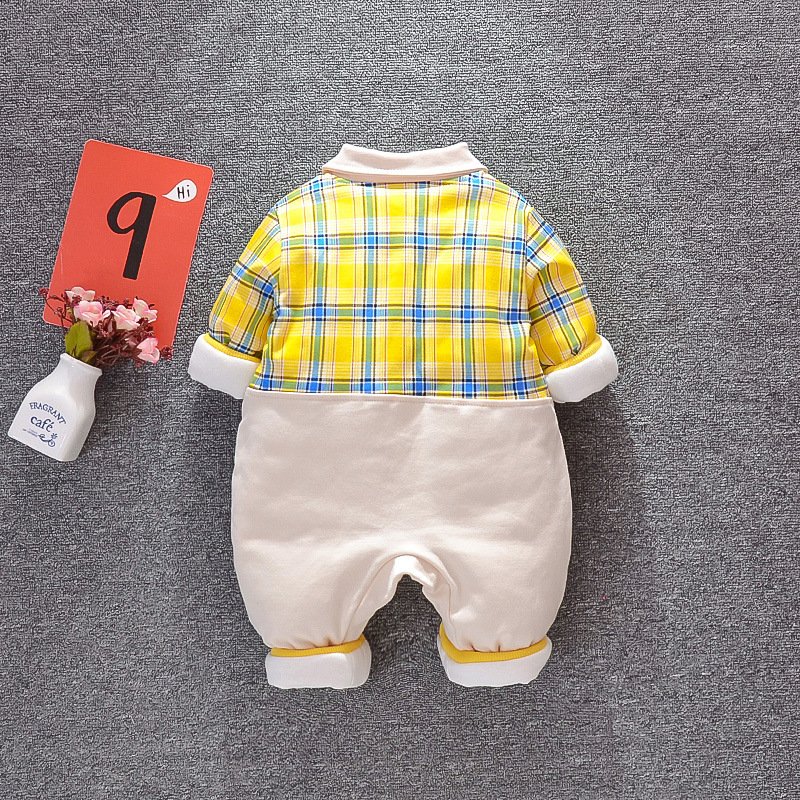 Check Panel Bodysuit - Stylish & Comfortable Outfit for Babies