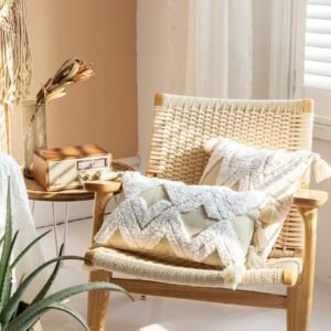 National Wind Tufted Cotton Canvas Pillowcase – Boho Chic Home Decor