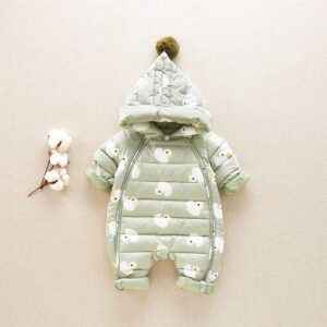 Baby Winter White Down Jacket – Warm & Cozy Down Coat for Infants