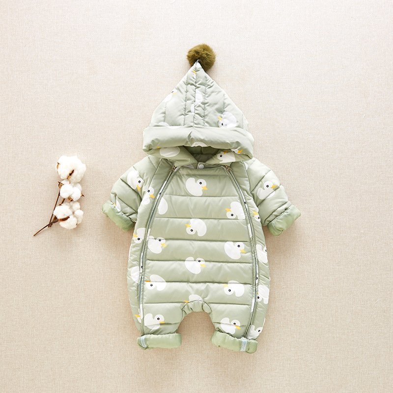 Baby Winter White Down Jacket – Warm & Cozy Down Coat for Infants