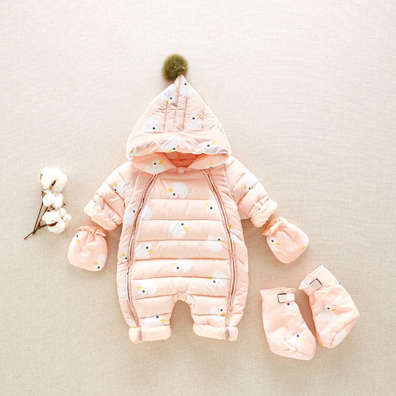 Baby Winter White Down Jacket – Warm & Cozy Down Coat for Infants