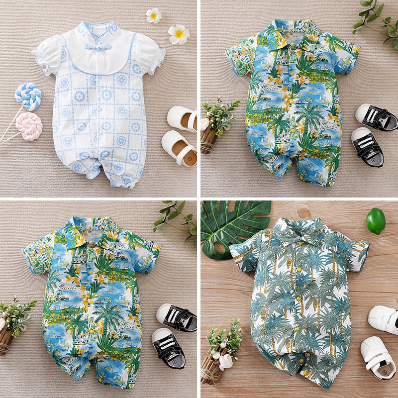 Summer Baby Boy Gentleman Jumpsuit - Stylish & Comfortable Outfit for Baby Boys