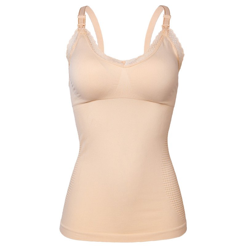 Long Strap Lace Maternity Breastfeeding Vest - Wire-Free Bra for Comfortable Nursing