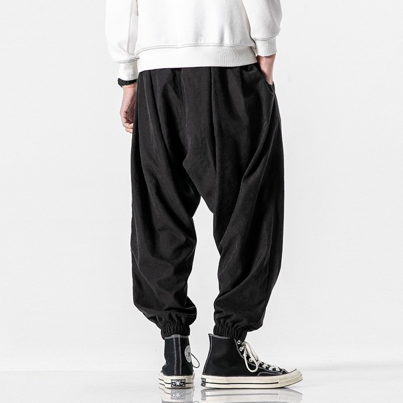 Men's Drawstring Bloomers – Comfortable Loose Pants for Casual Style