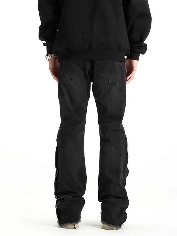 High Street Side Zipper Design Jeans – Stylish & Modern Denim for Men