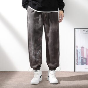 Elastic Waist Drawstring Ankle-Tied Sweatpants for Men – Comfortable & Stylish Fit